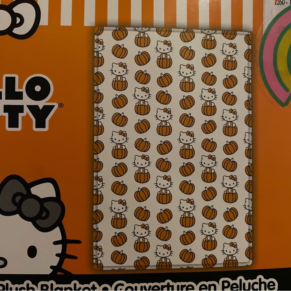 hello kitty twin size pumpkin blanket - Picture 3 of 3
